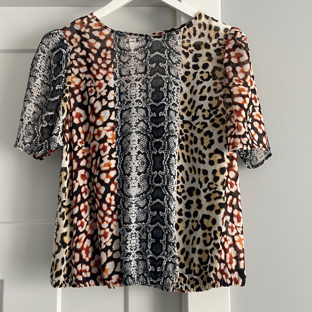 Multi Pattern Express Blouse. Size M.
